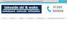 Tablet Screenshot of lakeside-ski.co.uk